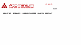 What Atominium.com website looked like in 2017 (6 years ago)