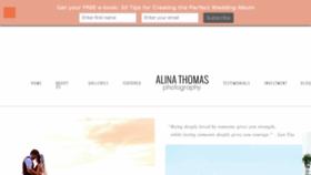 What Alinathomas.com website looked like in 2017 (6 years ago)