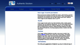 What Authenticsolution.com website looked like in 2017 (6 years ago)