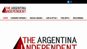 What Argentinaindependent.com website looked like in 2017 (6 years ago)