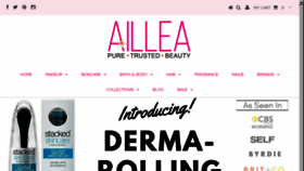 What Aillea.com website looked like in 2017 (6 years ago)