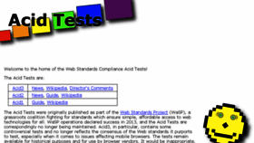 What Acidtests.org website looked like in 2017 (6 years ago)