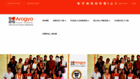 What Arogyayogaschool.com website looked like in 2017 (6 years ago)