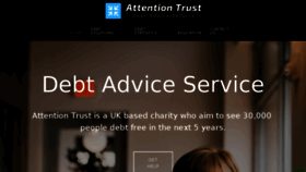 What Attentiontrust.org website looked like in 2017 (6 years ago)