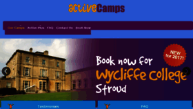 What Active-camps.com website looked like in 2017 (6 years ago)