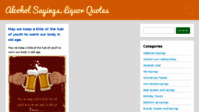 What Alcoholsayings.com website looked like in 2017 (6 years ago)