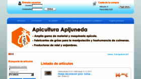 What Apicultura-apijuneda.com website looked like in 2017 (6 years ago)