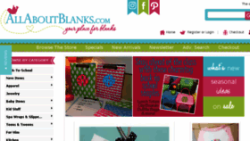 What Allaboutblanks.net website looked like in 2017 (6 years ago)