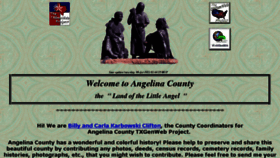 What Angelinacountygenealogy.com website looked like in 2017 (6 years ago)