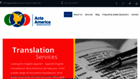 What Actaamerica.com website looked like in 2017 (6 years ago)
