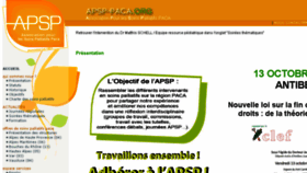 What Apsp-paca.net website looked like in 2017 (6 years ago)