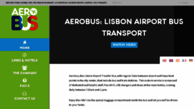 What Aerobus.pt website looked like in 2017 (6 years ago)