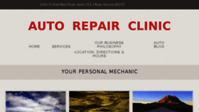 What Autorepairclinicaz.com website looked like in 2017 (6 years ago)
