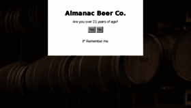 What Almanacbeer.com website looked like in 2017 (6 years ago)
