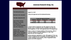 What Americanresearchgroup.com website looked like in 2017 (6 years ago)