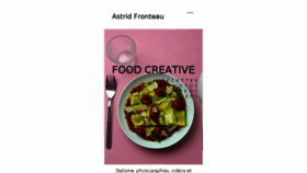 What Astridfronteau.com website looked like in 2017 (6 years ago)