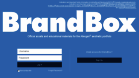 What Allerganbrandbox.com website looked like in 2017 (6 years ago)