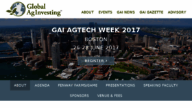 What Agtechweek.com website looked like in 2017 (6 years ago)
