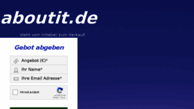 What Aboutit.de website looked like in 2017 (6 years ago)