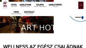 What Arthotel.hu website looked like in 2017 (6 years ago)