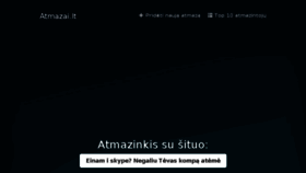 What Atmazai.lt website looked like in 2017 (6 years ago)