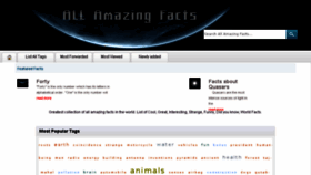 What Allamazingfacts.com website looked like in 2017 (7 years ago)