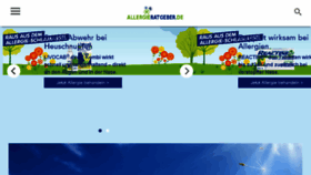 What Allergieratgeber.de website looked like in 2017 (6 years ago)