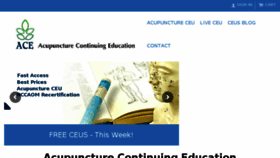 What Acupuncturecontinuingeducation.com website looked like in 2017 (6 years ago)