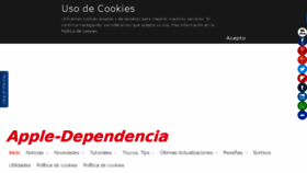 What Apple-dependencia.es website looked like in 2017 (6 years ago)