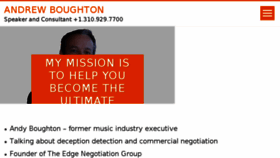 What Andrewboughton.com website looked like in 2017 (6 years ago)