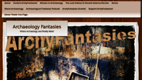 What Archyfantasies.com website looked like in 2017 (6 years ago)