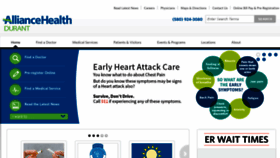 What Alliancehealthdurant.com website looked like in 2017 (6 years ago)