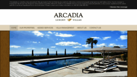 What Arcadialuxuryvillas.com website looked like in 2017 (6 years ago)