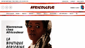 What Africouleur.com website looked like in 2017 (6 years ago)