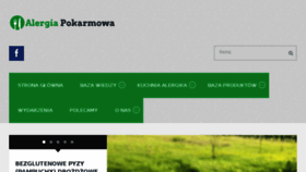 What Alergiapokarmowa.pl website looked like in 2017 (8 years ago)