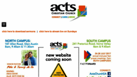 What Actschurch.co.za website looked like in 2017 (6 years ago)