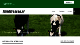 What Alleadressen.nl website looked like in 2017 (6 years ago)