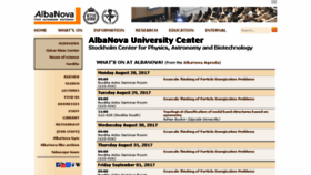 What Albanova.se website looked like in 2017 (6 years ago)