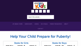 What Anatomyforkids.com website looked like in 2017 (6 years ago)