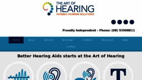 What Artofhearing.com.au website looked like in 2017 (6 years ago)