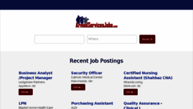 What Armedservicesjobs.com website looked like in 2017 (6 years ago)