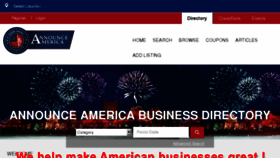 What Announceamerica.com website looked like in 2017 (6 years ago)