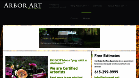 What Arborart.net website looked like in 2017 (6 years ago)