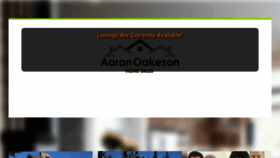 What Aaronoakeson.com website looked like in 2017 (6 years ago)