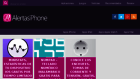 What Alertasiphone.com website looked like in 2017 (6 years ago)