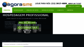 What Agorasite.com.br website looked like in 2017 (6 years ago)