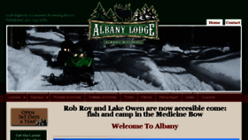 What Albanylodge.com website looked like in 2017 (6 years ago)