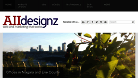 What Aiidesignz.com website looked like in 2017 (6 years ago)