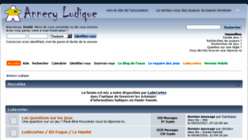 What Annecyludique.fr website looked like in 2017 (6 years ago)