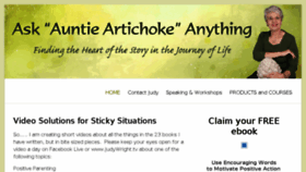 What Askauntieartichoke.com website looked like in 2017 (6 years ago)